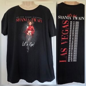 Shania Twain Let's Go! The Las Vegas Residency 2022 Short Sleeve TShirt Size 2XL